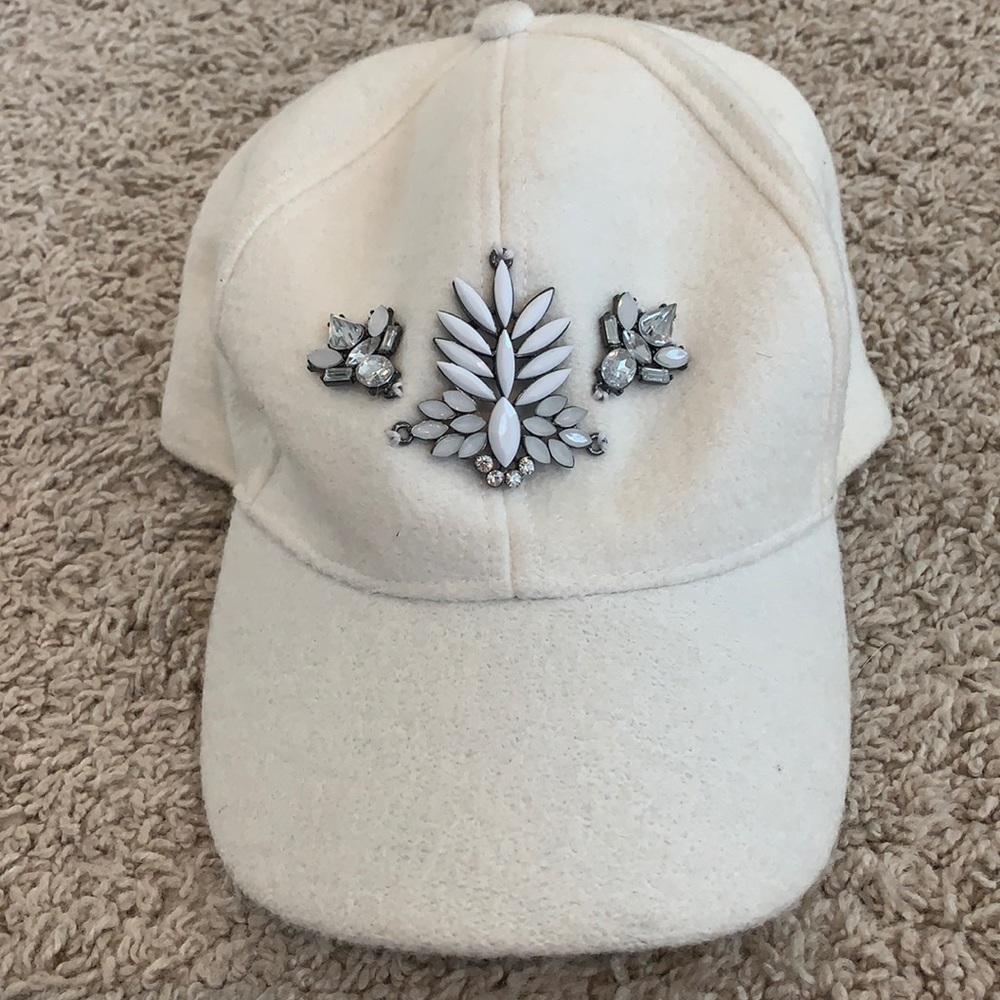BCBG adjustable embellished baseball hat cap